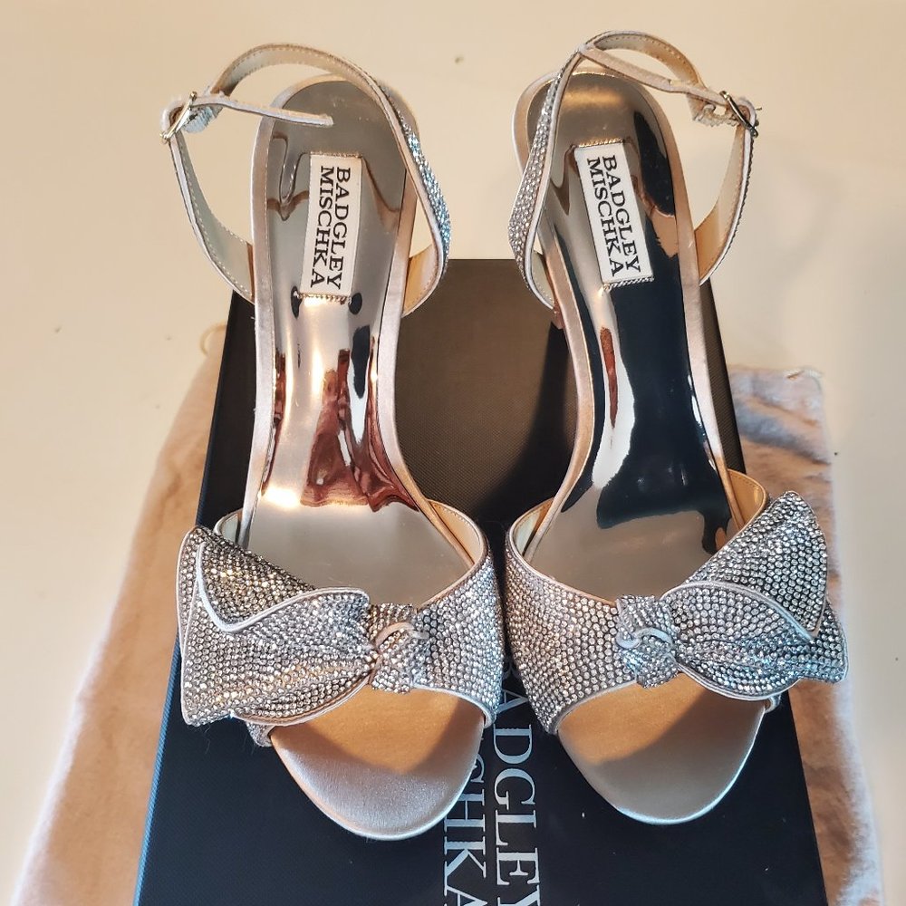 Badgley Mischka Rennie Embellished Slingback Sandal